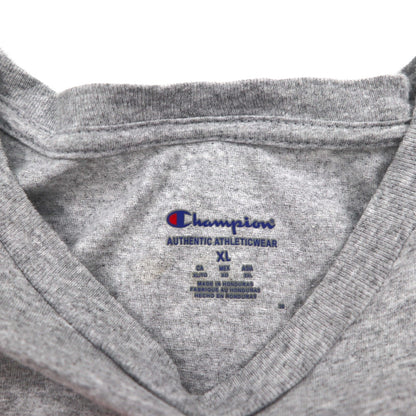 Champion アーチロゴ カレッジ プリント Tシャツ 2XL グレー GEORGIA BULLDOGS ホンジュラス製