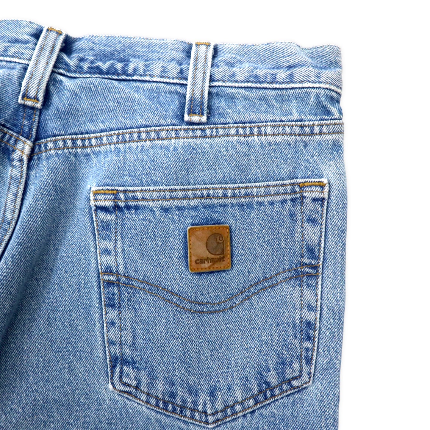 carhartt バギー テーパード デニムパンツ 34 ブルー アイスウォッシュ Relaxed Fit メキシコ製