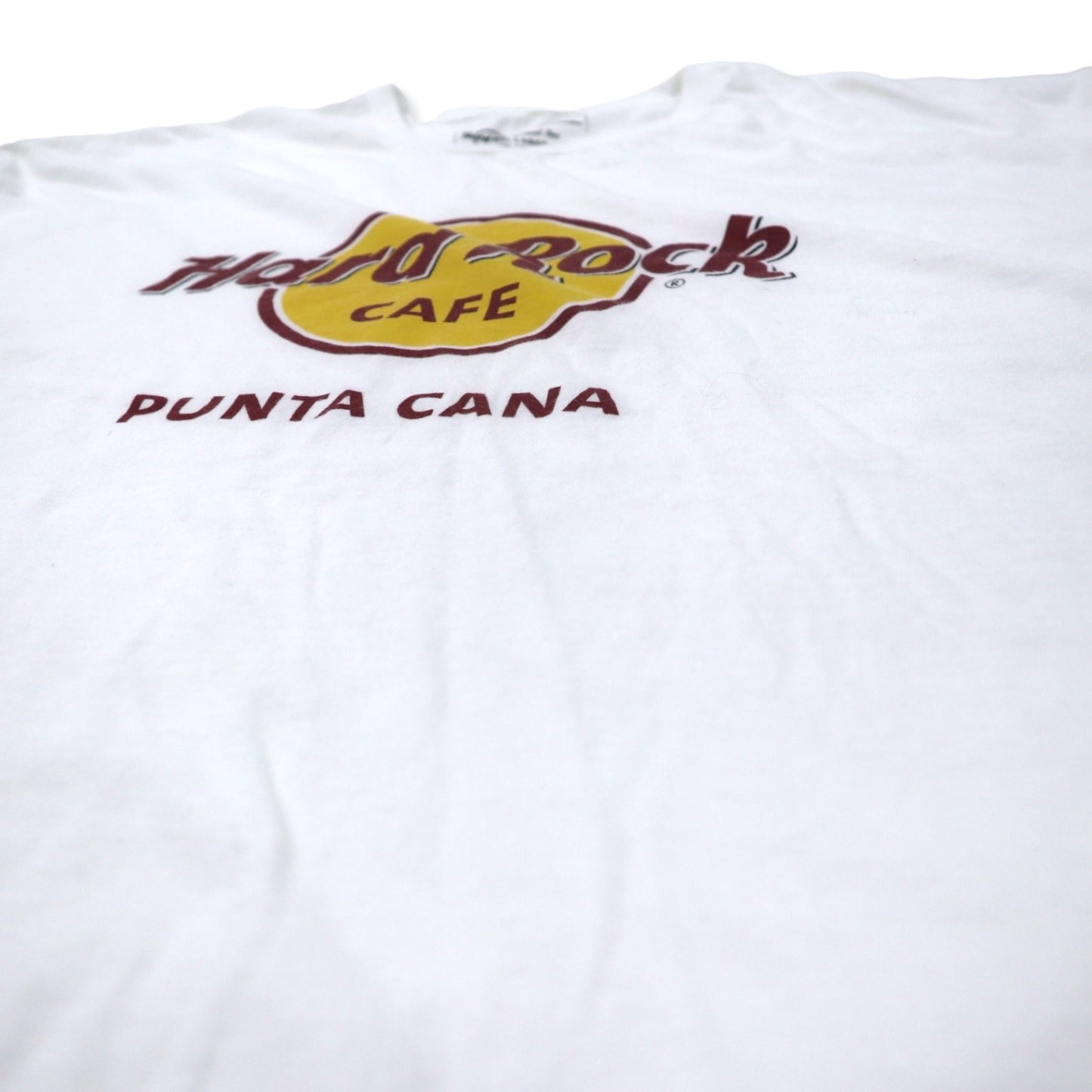 Hard Rock CAFE ロゴプリント Tシャツ XXXL ホワイト コットン PUNTA CANA ビッグサイズ メキシコ製