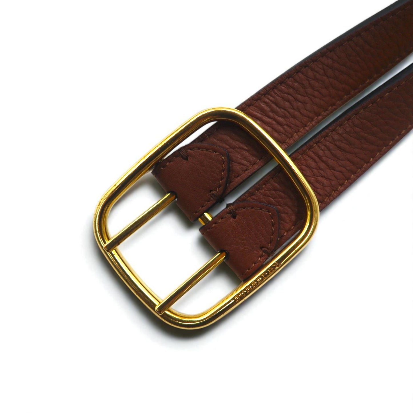 BURBERRY Lynton Reversible Double Strap Leather Belt, Size 34/85, Grained Leather, Double Strap, ITPARPEL9BOL, Current Model, Made in Italy