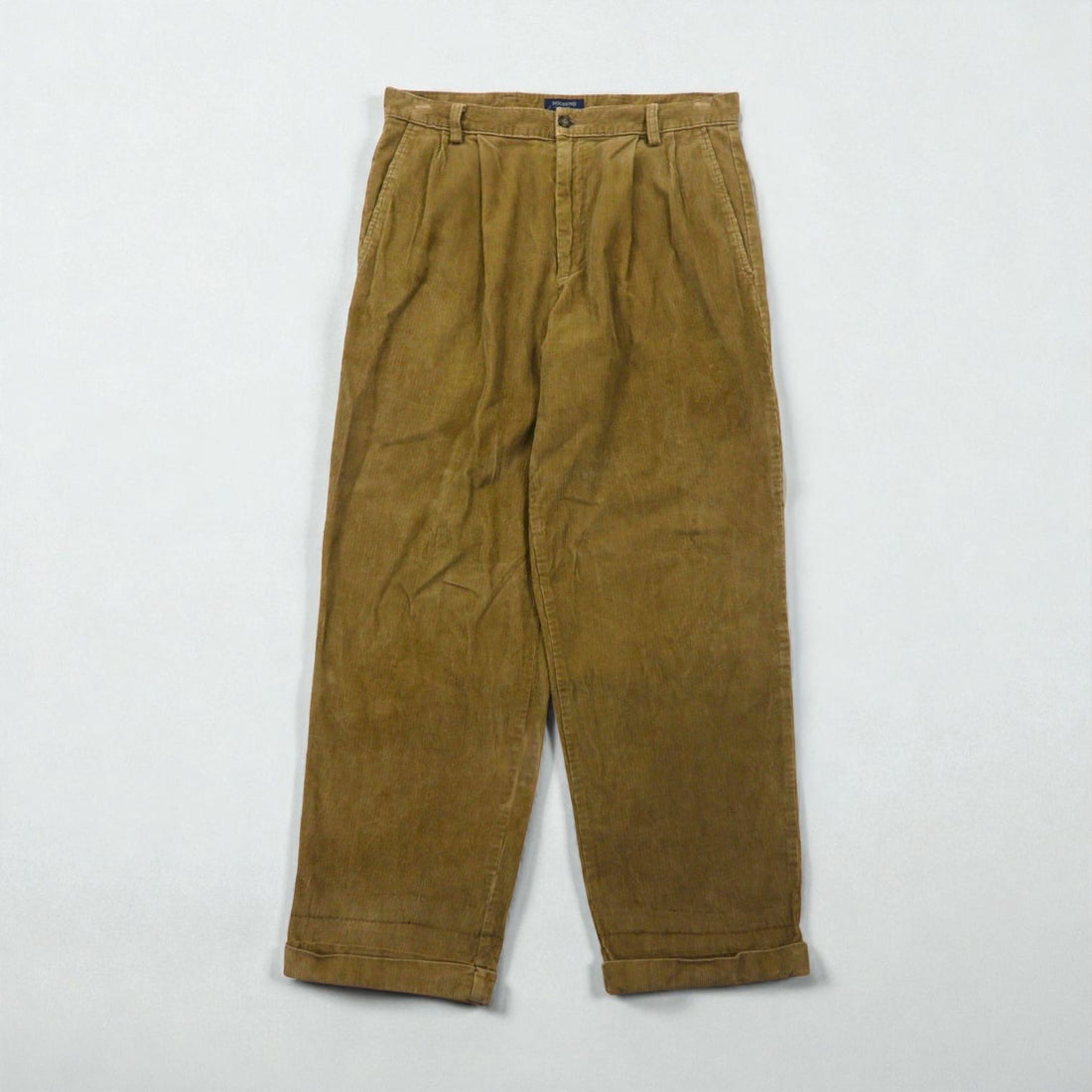 DOCKERS ( Levi's ) 00年代 2タック ワイド コーデュロイ チノパンツ M ベージュ ダブルカフス