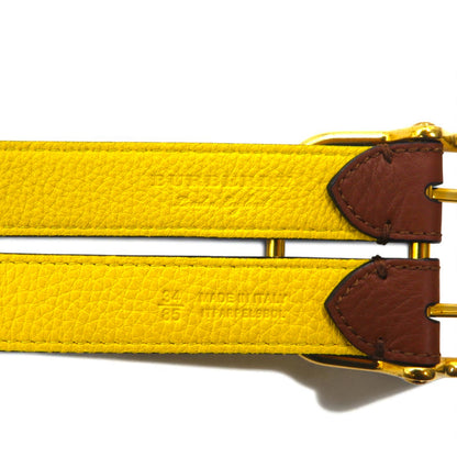 BURBERRY Lynton Reversible Double Strap Leather Belt, Size 34/85, Grained Leather, Double Strap, ITPARPEL9BOL, Current Model, Made in Italy