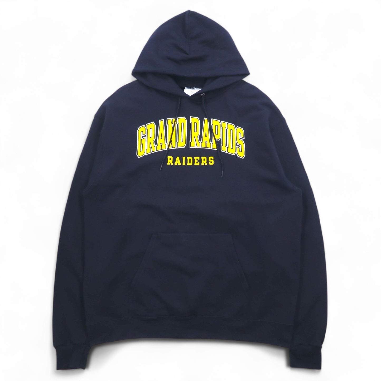 Champion プルオーバー パーカー 3XL ネイビー ビッグサイズ GRAND RAPIDS RAIDERS エルサルバドル製