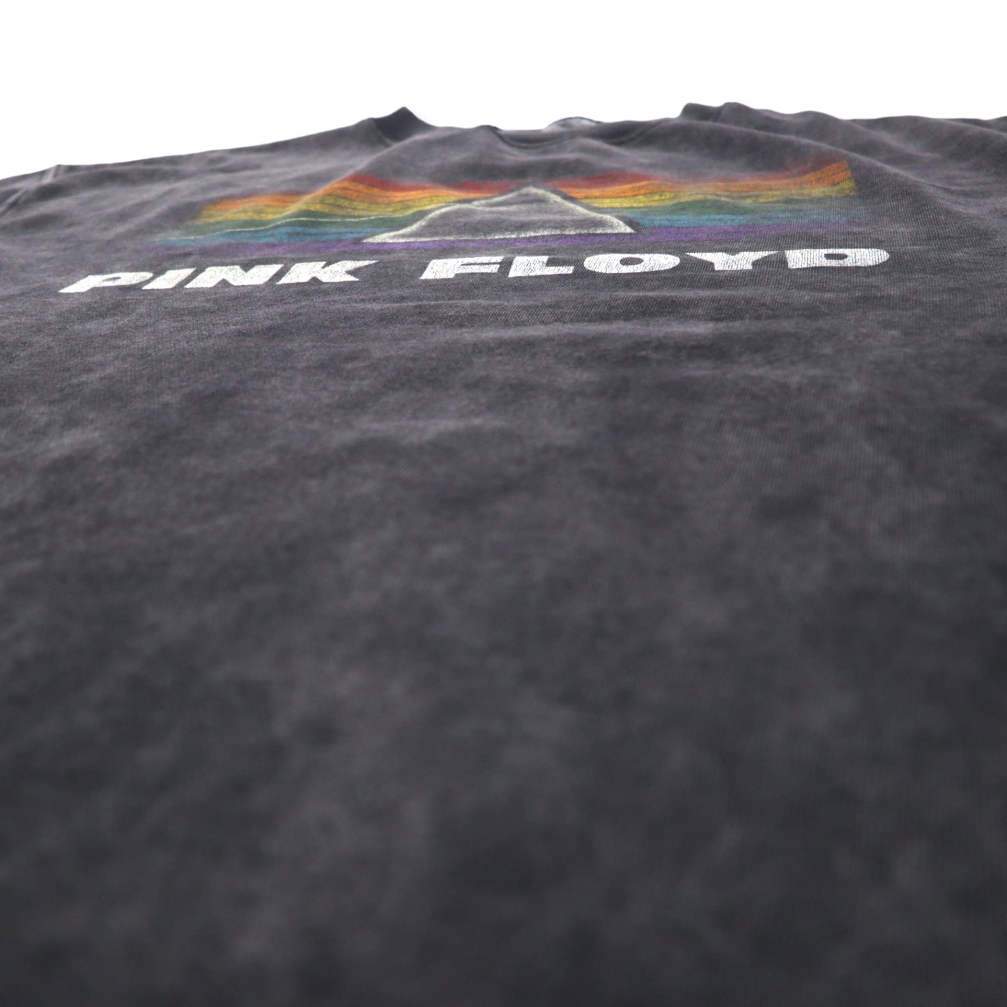 PINK FLOYD ピンクフロイド バンド プリント スウェット L グレー コットン ブリーチ ヴィンテージ加工 PULL & BEAR パキスタン製