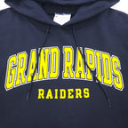 Champion Pullover Hoodie 3XL Navy Big Size GRAND RAPIDS RAIDERS Made in El Salvador