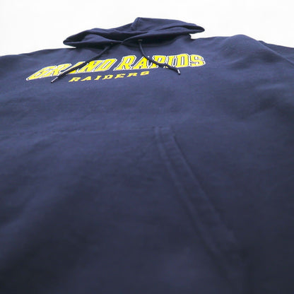 Champion プルオーバー パーカー 3XL ネイビー ビッグサイズ GRAND RAPIDS RAIDERS エルサルバドル製