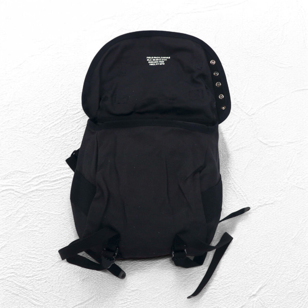 US ARMY M1961 Combat Shoulder Bag Black Canvas YMCL KY Military FIELD PACK 8465-823-7622 Unused