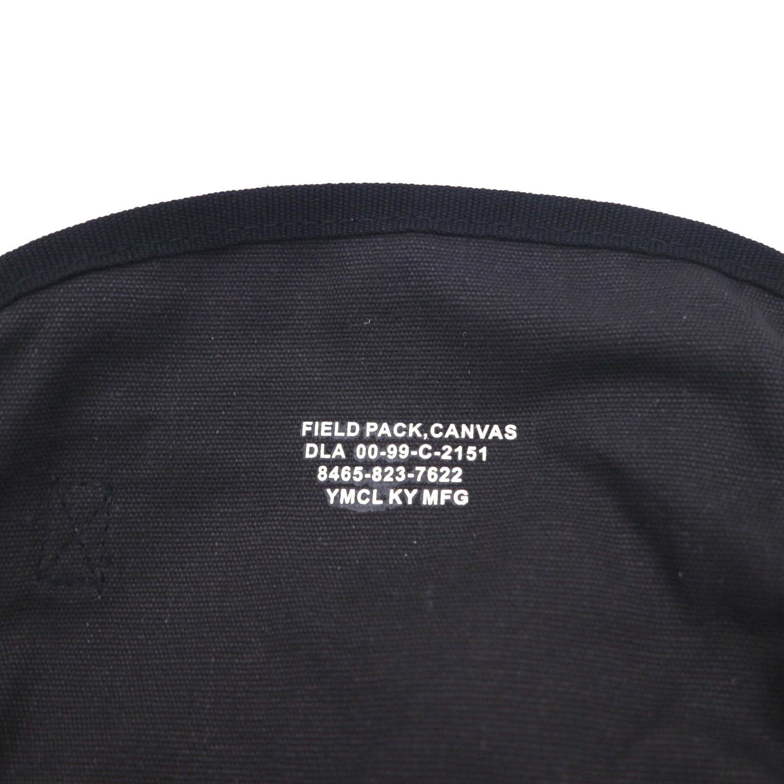 US ARMY M1961 Combat Shoulder Bag Black Canvas YMCL KY Military FIELD PACK 8465-823-7622 Unused