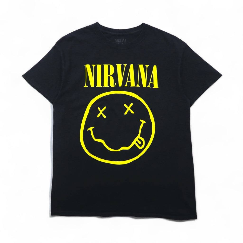 NIRVANA Rock Band T-Shirt, Size M, Black, Cotton