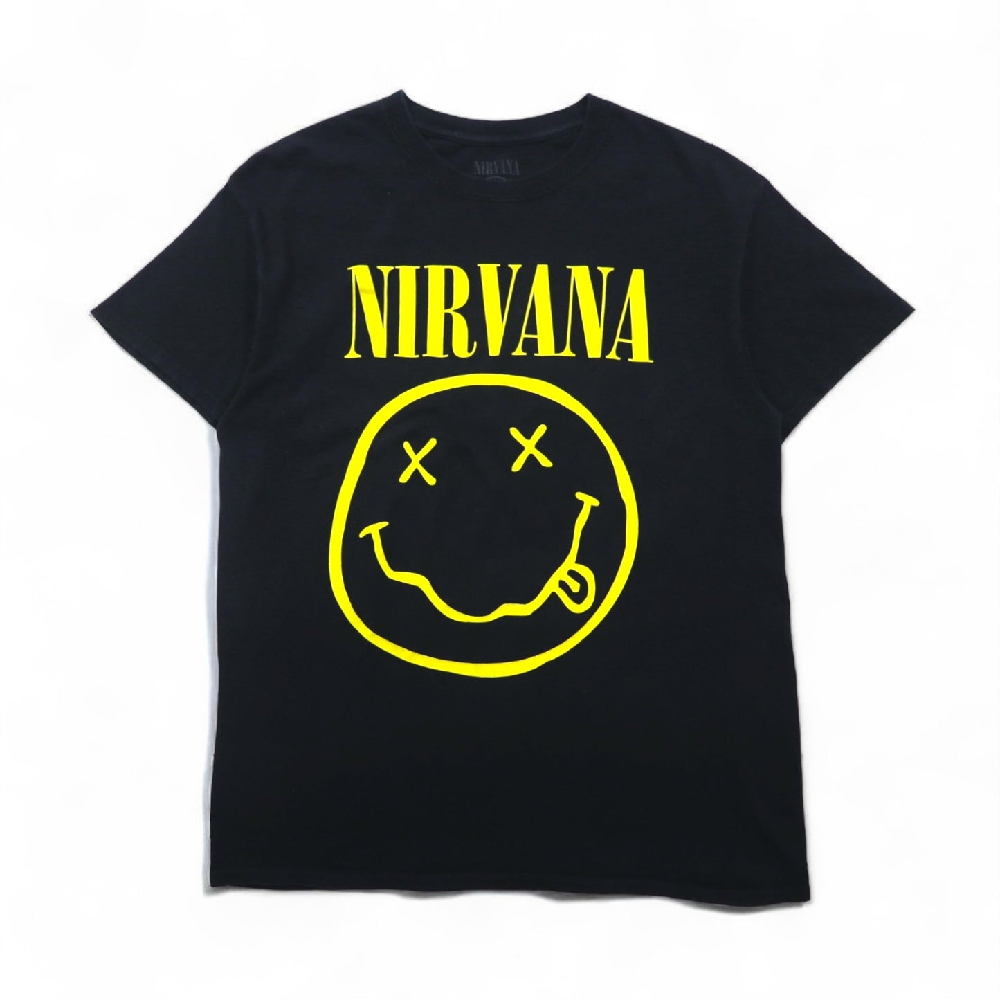 NIRVANA Rock Band T-Shirt, Size M, Black, Cotton