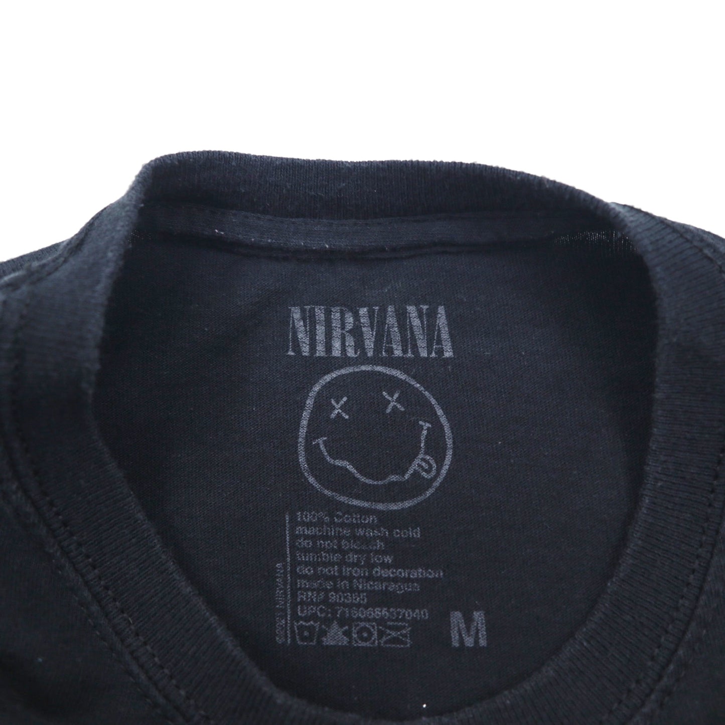 NIRVANA Rock Band T-Shirt, Size M, Black, Cotton