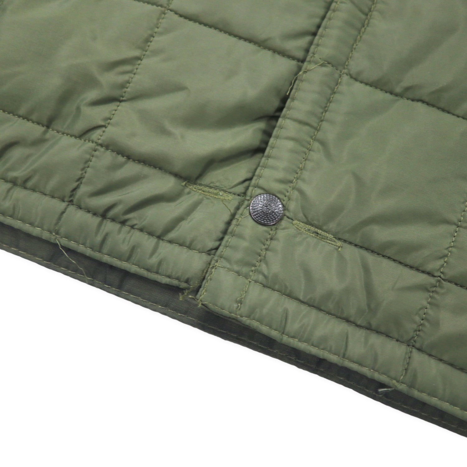 Italian Army Rain Quilting Liner Jacket Italian Army Quilted Liner Jacket  XL KHAKI Nylon Poliester Snap button Draw Code Euromi Retury Big Size