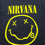 NIRVANA Rock Band T-Shirt, Size M, Black, Cotton