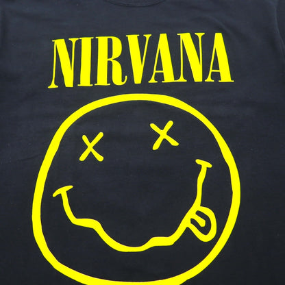 NIRVANA Rock Band T-Shirt, Size M, Black, Cotton