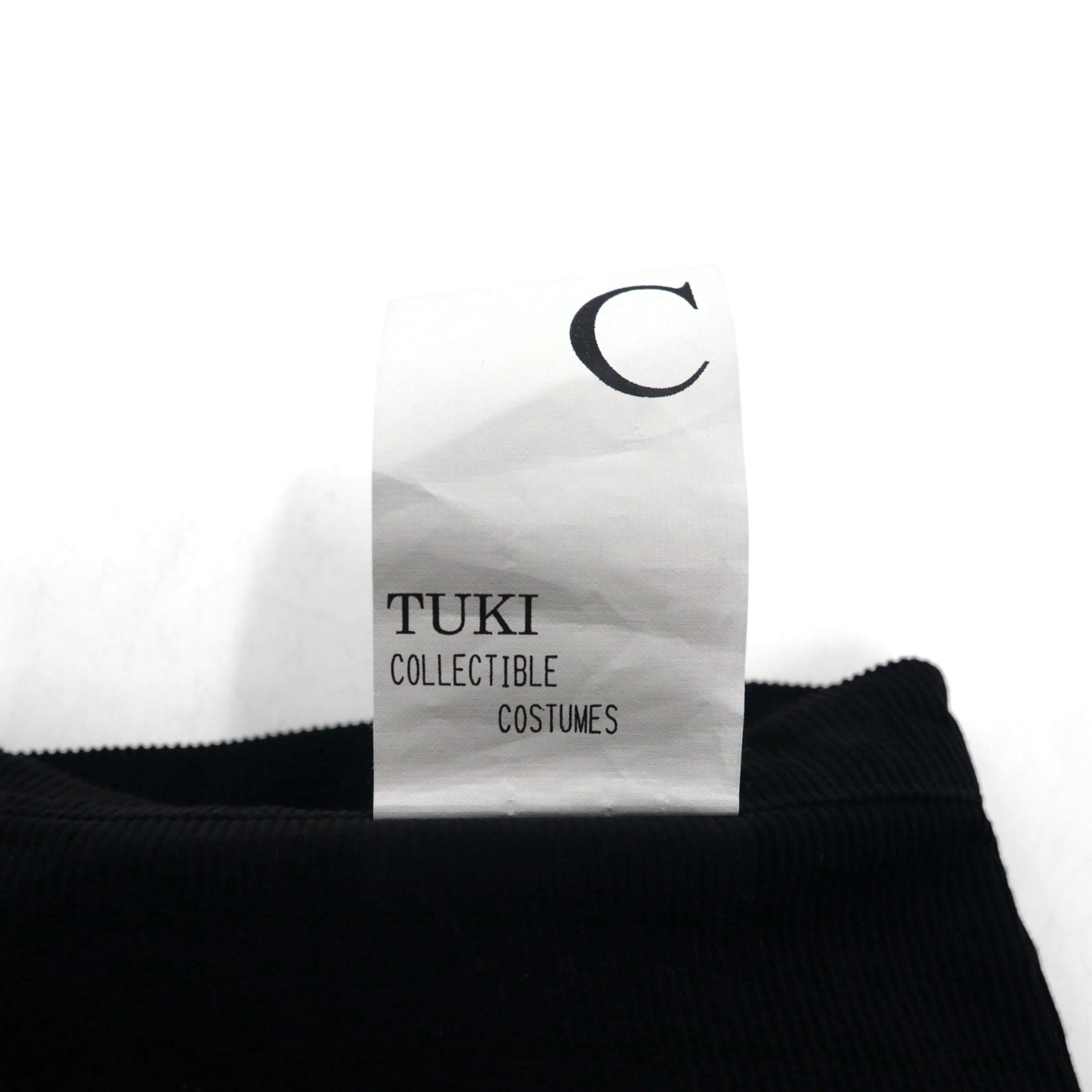 TUKI Corduroy Pants, Type 3, Wide Leg Marine Pants, Size M, Black, 0032C, Made in Japan