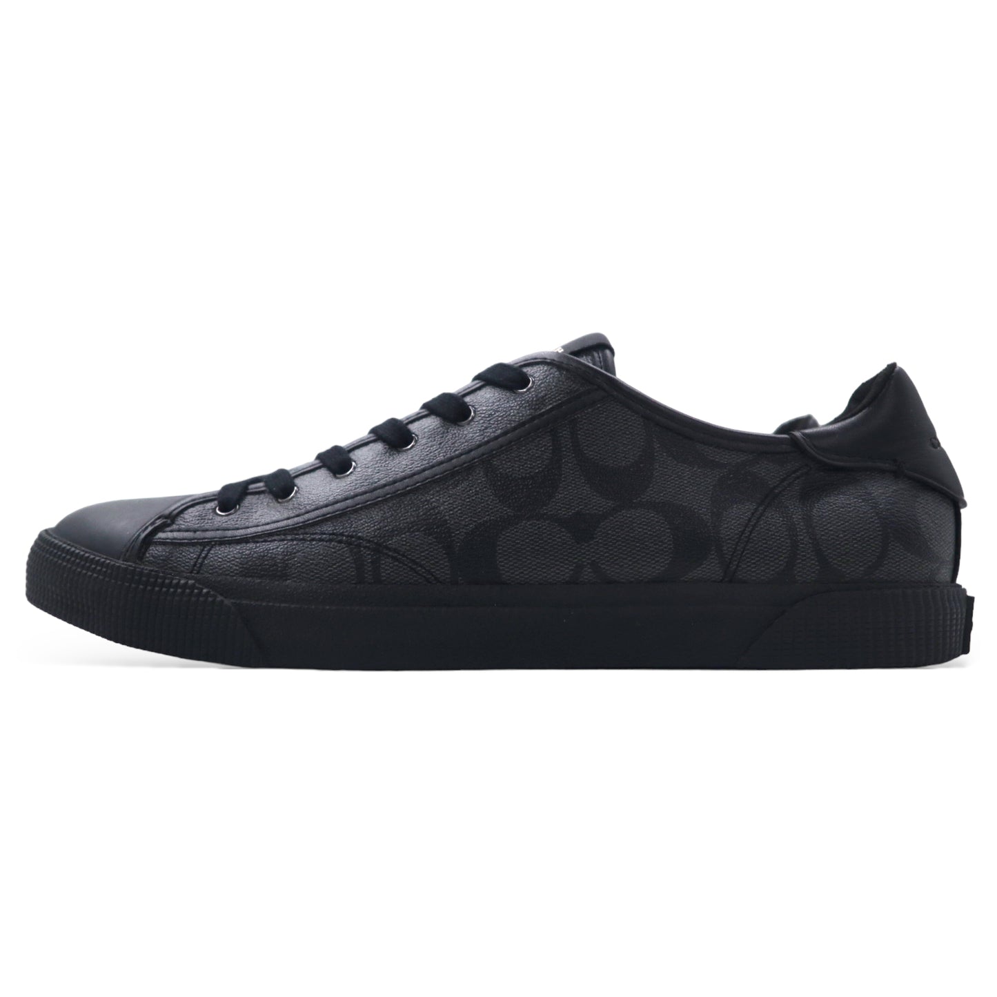 Coach signature Sneakers US8 Black PVC Leather Signature Low Top Sneaker  FG4412 C136
