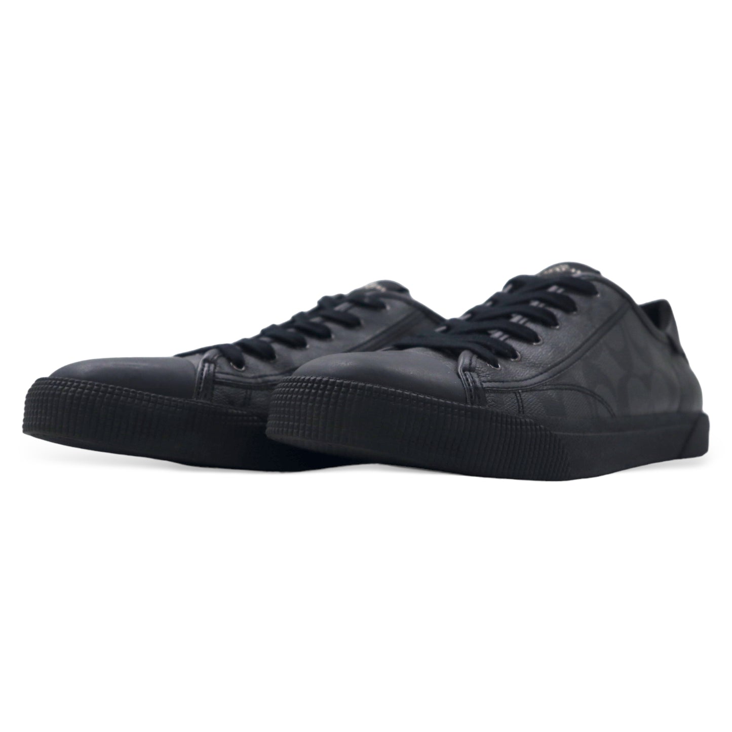 COACH シグネチャー スニーカー 26cm ブラック PVC レザー Signature Low Top Sneaker FG4412 C136