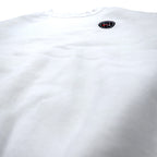 NIKE 90s USA made Swoosh logo embroidered sweatshirt M White cotton NIKE TOWN back logo print