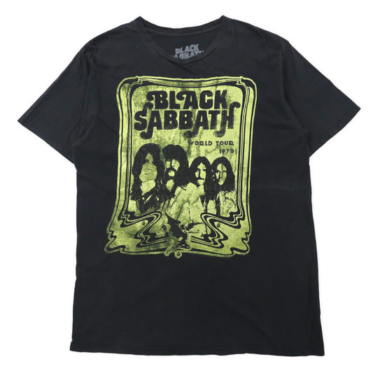 日本然リトテ-古着オンライン-BLACK SABBATH ブラックサバス バンドTシャツ ONE ブラック コットン 1978 WORLD TOUR-BLACK SABBATH Band T -shirt ONE Black Cotton 1978 WORLD TOUR