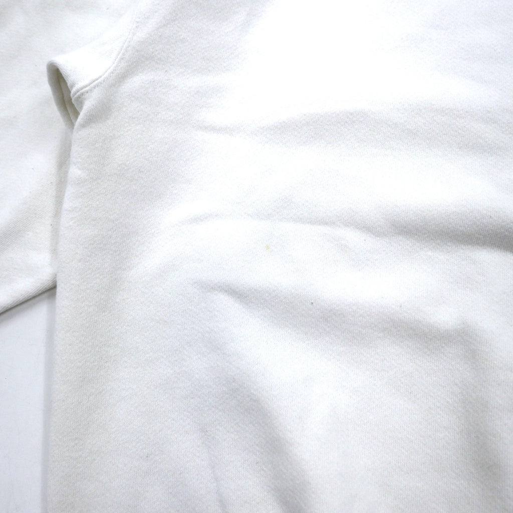 NIKE 90s USA made Swoosh logo embroidered sweatshirt M White cotton NIKE TOWN back logo print