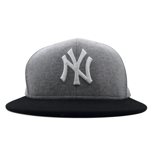 NEW ERA ベースボールキャップ 58.7cm グレー ブラック MLB ニューヨーク ヤンキース New York Yankees