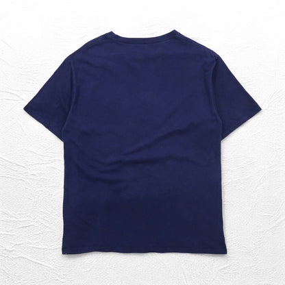 majestic ベースボール プリント Tシャツ L ネイビー MLB NEWYORK YANKEES ホンジュラス製