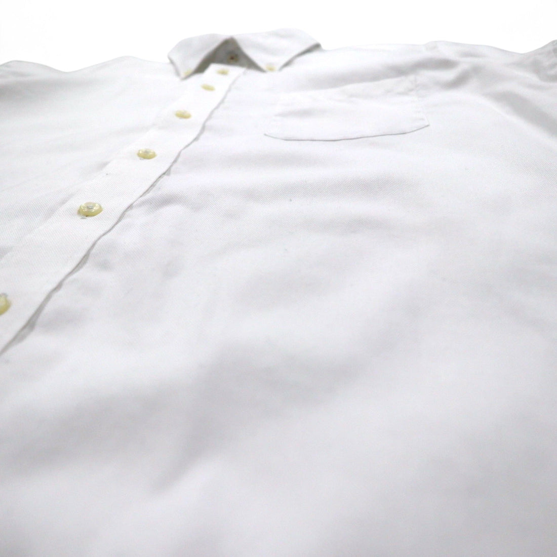 CHAPS Oxford Button-Down Shirt, L, White, NON IRON PURE COTTON