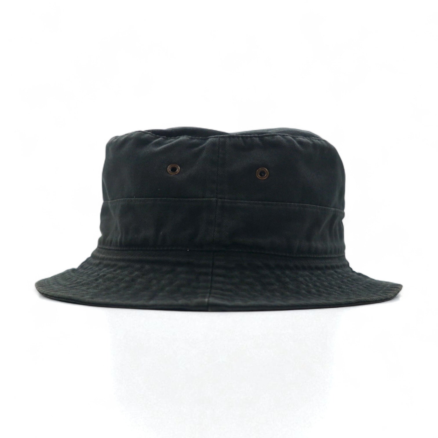 Polo by Ralph Lauren 90s Bucket Hat, Medium, Black Cotton, Small Pony Embroidery