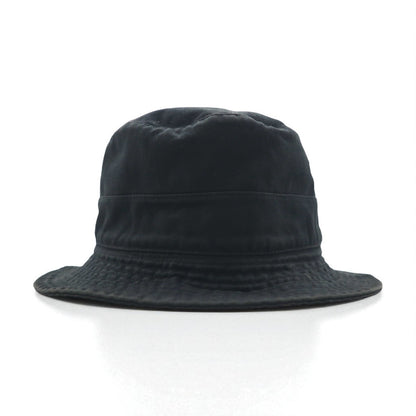 Polo by Ralph Lauren 90s Bucket Hat, Medium, Black Cotton, Small Pony Embroidery