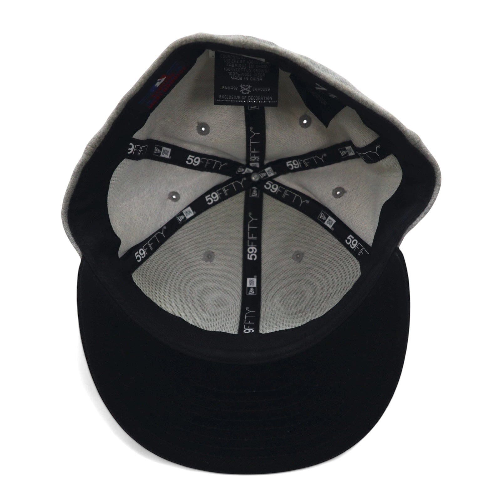 NEW ERA Baseball Cap 58.7cm Grey Black MLB New York Yankees