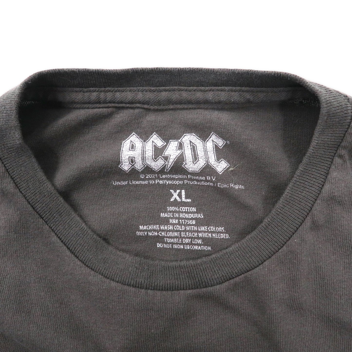AC/DC バンドTシャツ XL グレー コットン HIGHWAY TO HELL