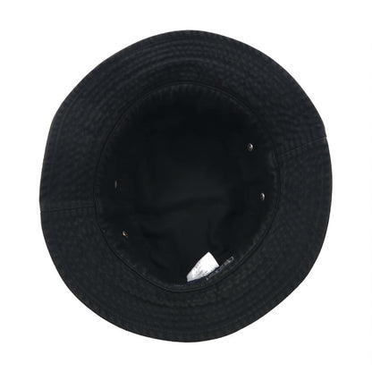 Polo by Ralph Lauren 90s Bucket Hat, Medium, Black Cotton, Small Pony Embroidery