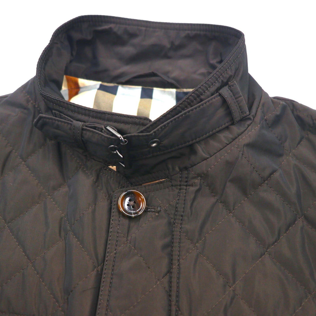 DAKS 4-Pocket Hunting Jacket, Size M, Quilted, Padded, Chin Strap, Elbow Patches, Made in Japan