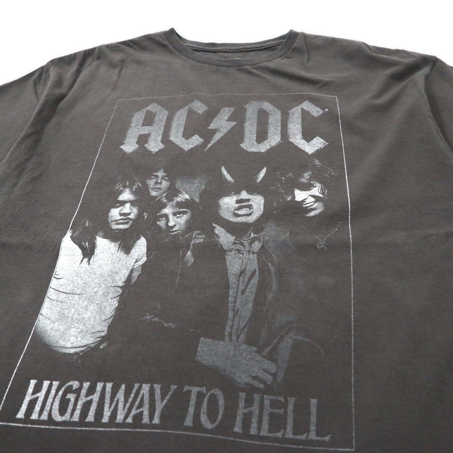 AC/DC バンドTシャツ XL グレー コットン HIGHWAY TO HELL