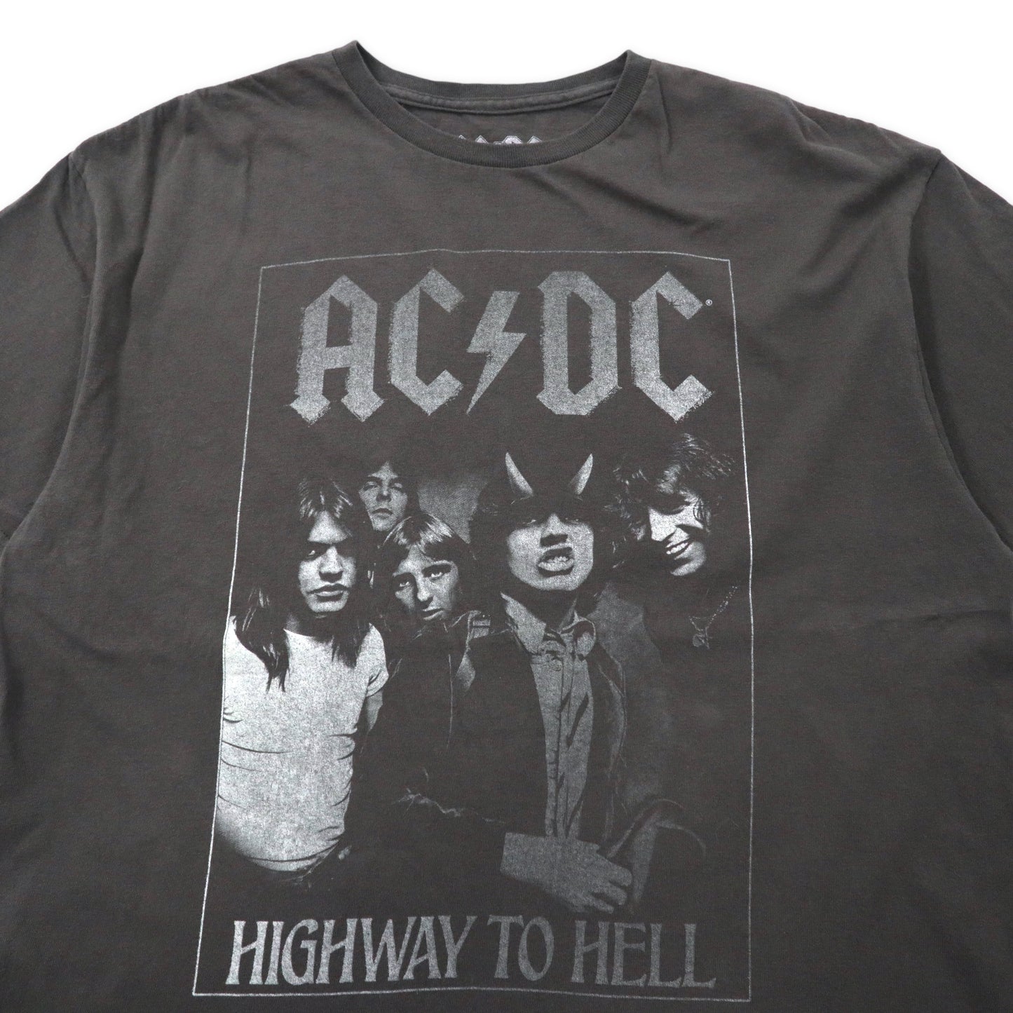 AC/DC バンドTシャツ XL グレー コットン HIGHWAY TO HELL