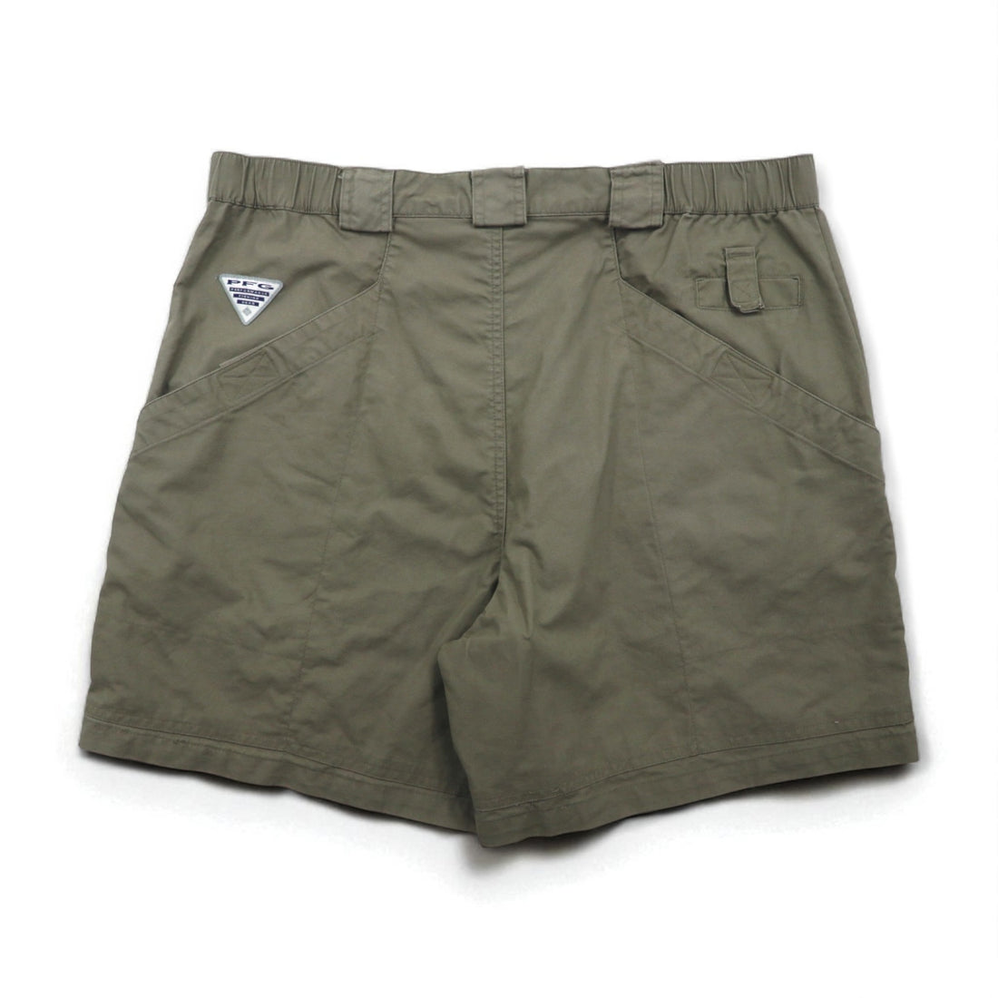 Columbia PFG ブッシュ ショートパンツ L カーキ コットン ポケット FM8100