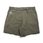 Columbia PFG Bush Shorts, Large, Khaki, Cotton, Pocket, FM8100