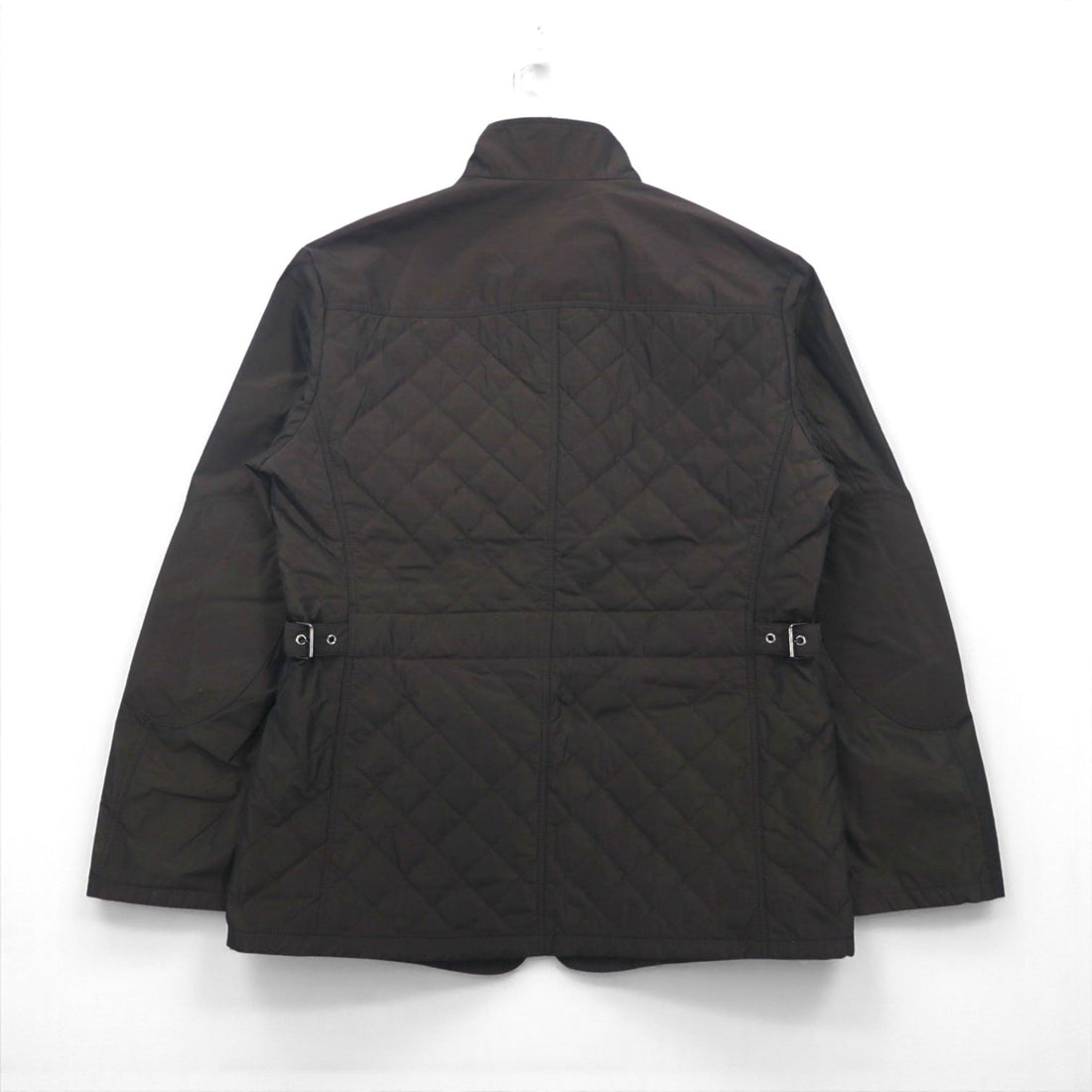 DAKS 4-Pocket Hunting Jacket, Size M, Quilted, Padded, Chin Strap, Elbow Patches, Made in Japan