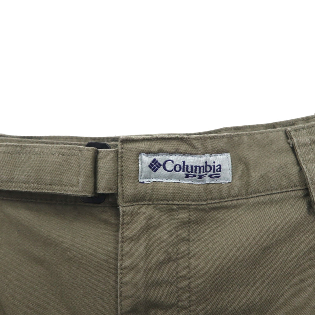 Columbia PFG ブッシュ ショートパンツ L カーキ コットン ポケット FM8100