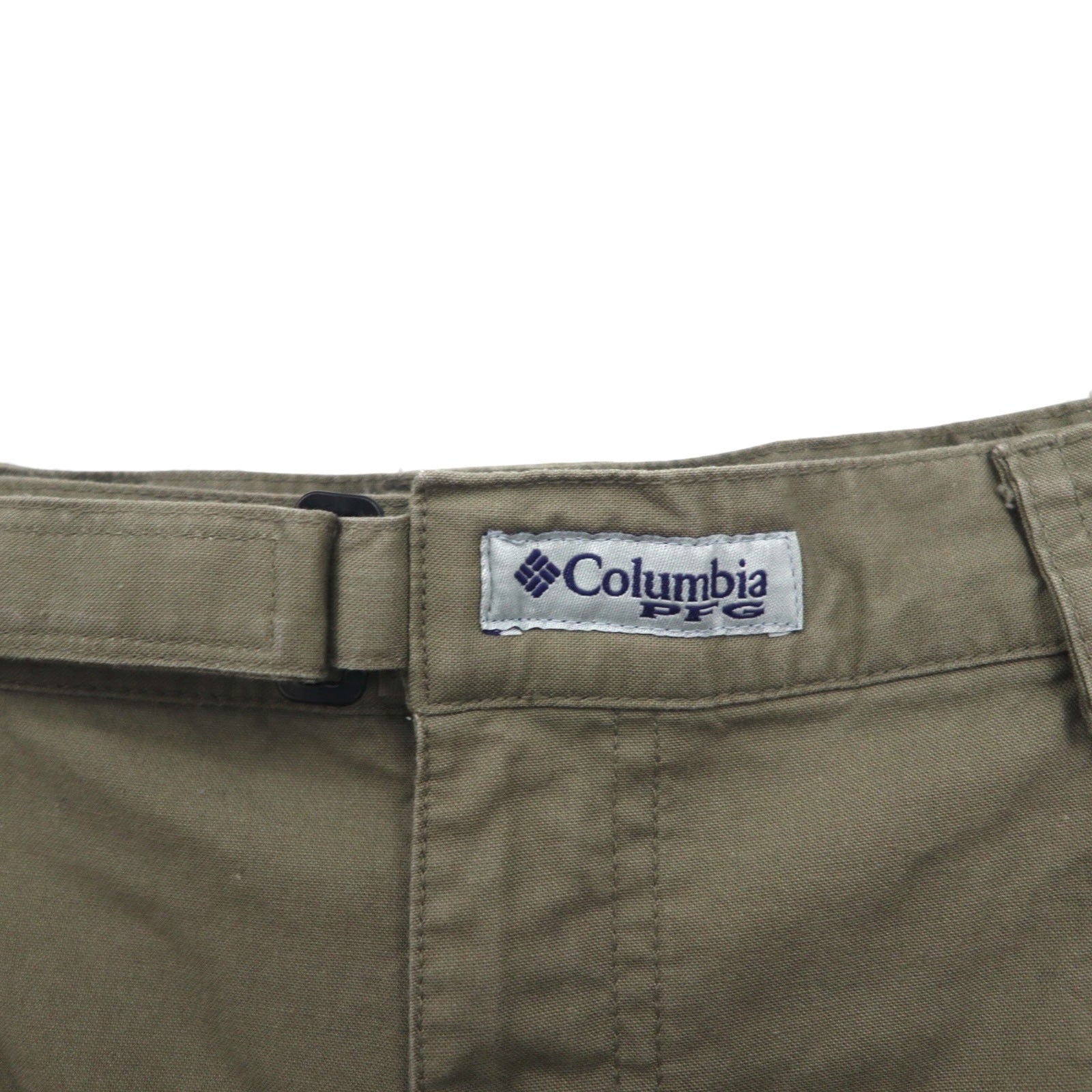 Columbia PFG Bush Shorts, Large, Khaki, Cotton, Pocket, FM8100
