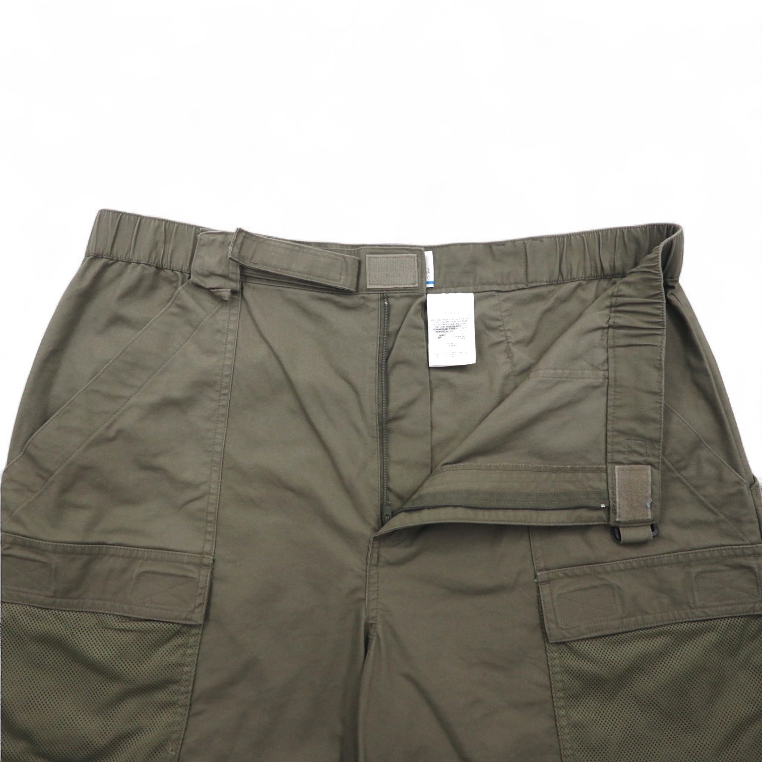 Columbia PFG Bush Shorts, Large, Khaki, Cotton, Pocket, FM8100