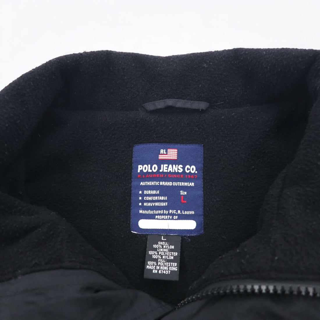 POLO JEANS CO. RALPH LAUREN 90年代 フリースライニング マウンテンジャケット L グリーン ブラック