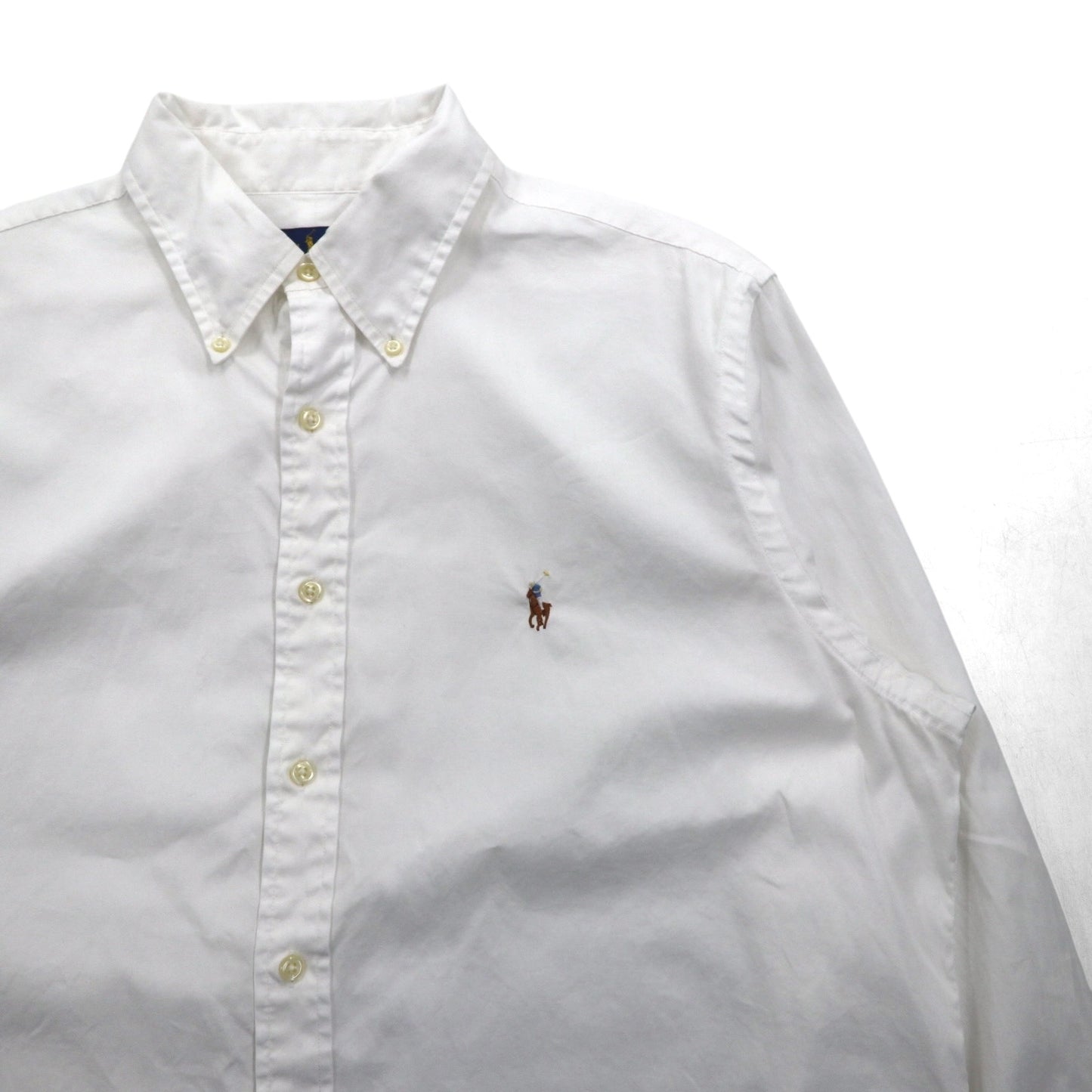 Ralph Lauren Button-Down Shirt, XL, White Cotton, Small Pony Embroidery