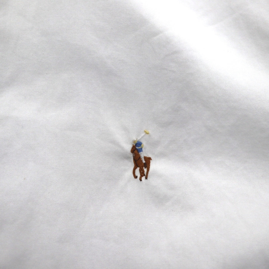 Ralph Lauren Button-Down Shirt, XL, White Cotton, Small Pony Embroidery