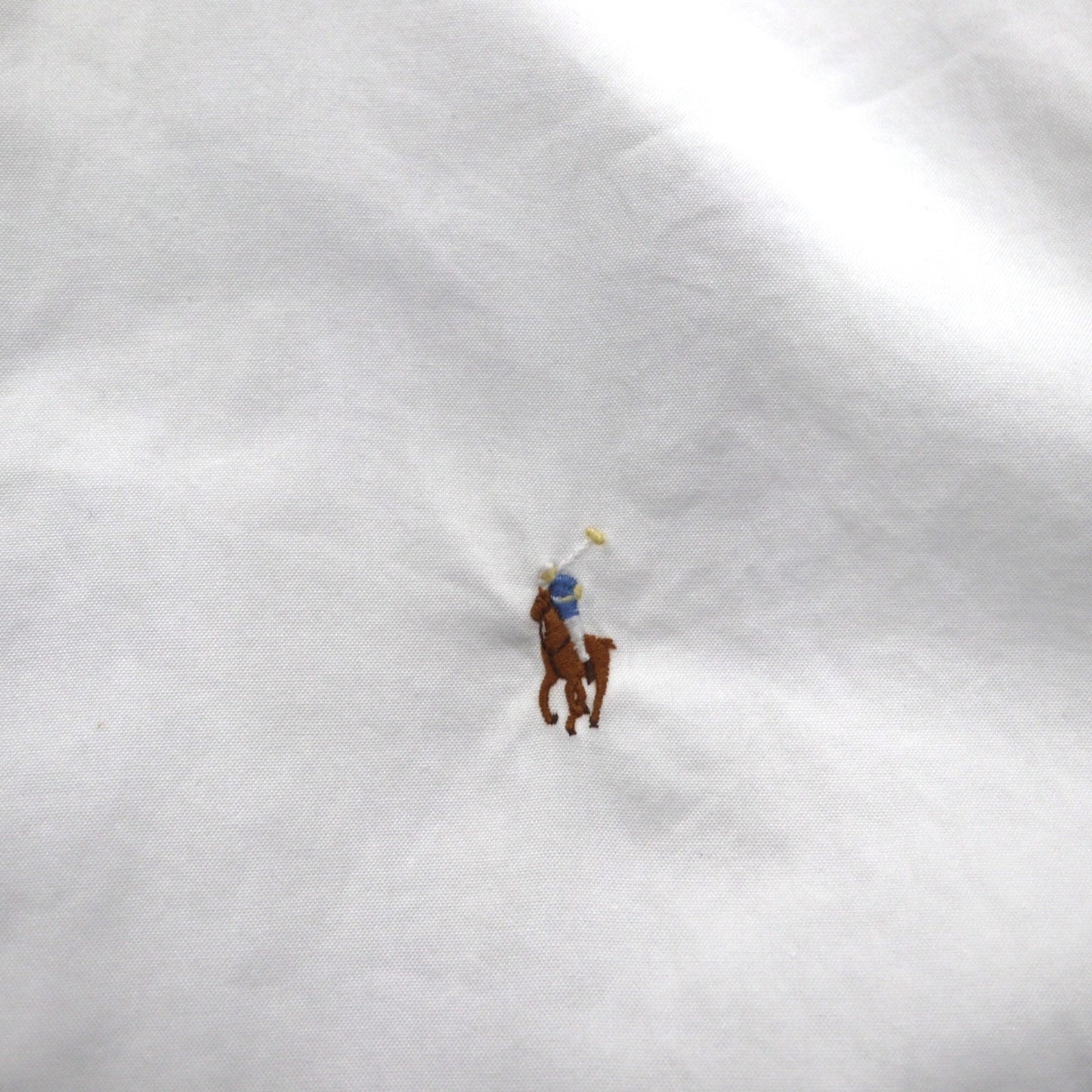 Ralph Lauren Button-Down Shirt, XL, White Cotton, Small Pony Embroidery