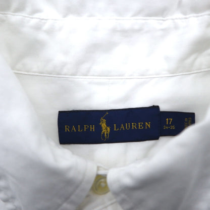 Ralph Lauren Button-Down Shirt, XL, White Cotton, Small Pony Embroidery