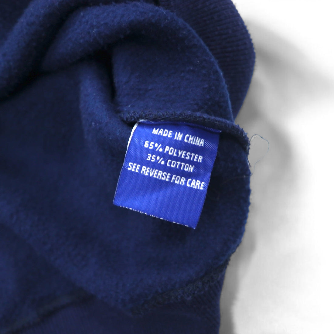 STARTER 90s College Embroidery Rib Line Sweatshirt XL Navy MICHIGAN