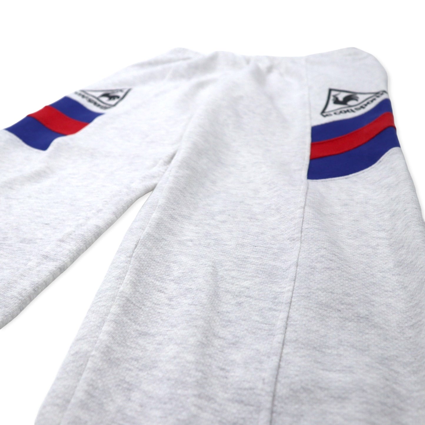 le coq sportif 90年代 ロゴプリント プルオーバーパーカー セットアップ ジャージ LL グレー トリコロール ポリエステル コットン 日本製