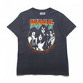 KISS Rock Band T-Shirt, Size L, Gray, Cotton, ROCK AND ROLL ALL NITE