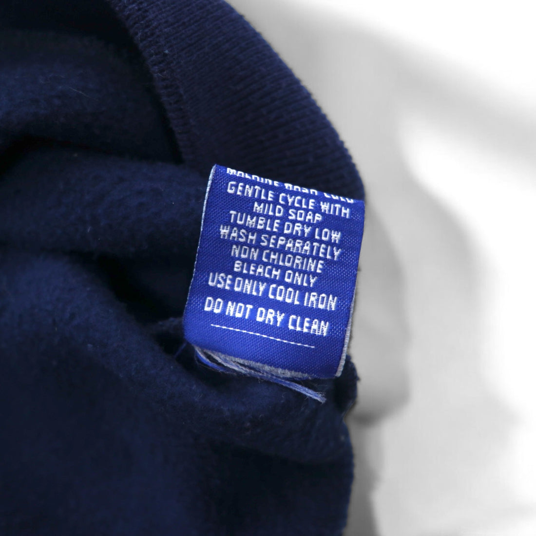 STARTER 90s College Embroidery Rib Line Sweatshirt XL Navy MICHIGAN